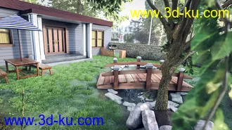 3D打印模型Backyard Pond的图片