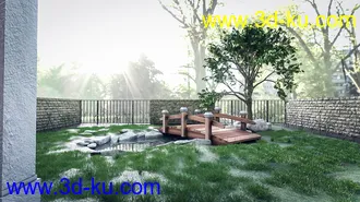 3D打印模型Backyard Pond的图片