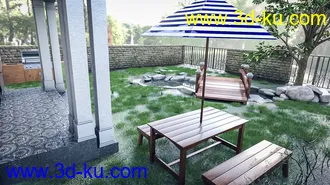 3D打印模型Backyard Pond的图片