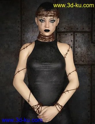 3D打印模型Barbed For Genesis 8 Female的图片