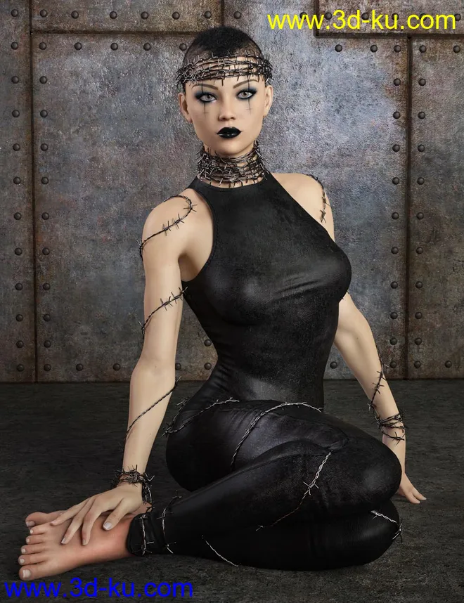 Barbed For Genesis 8 Female模型的图片4