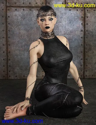 3D打印模型Barbed For Genesis 8 Female的图片