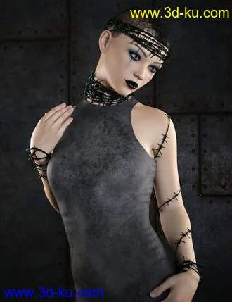3D打印模型Barbed For Genesis 8 Female的图片