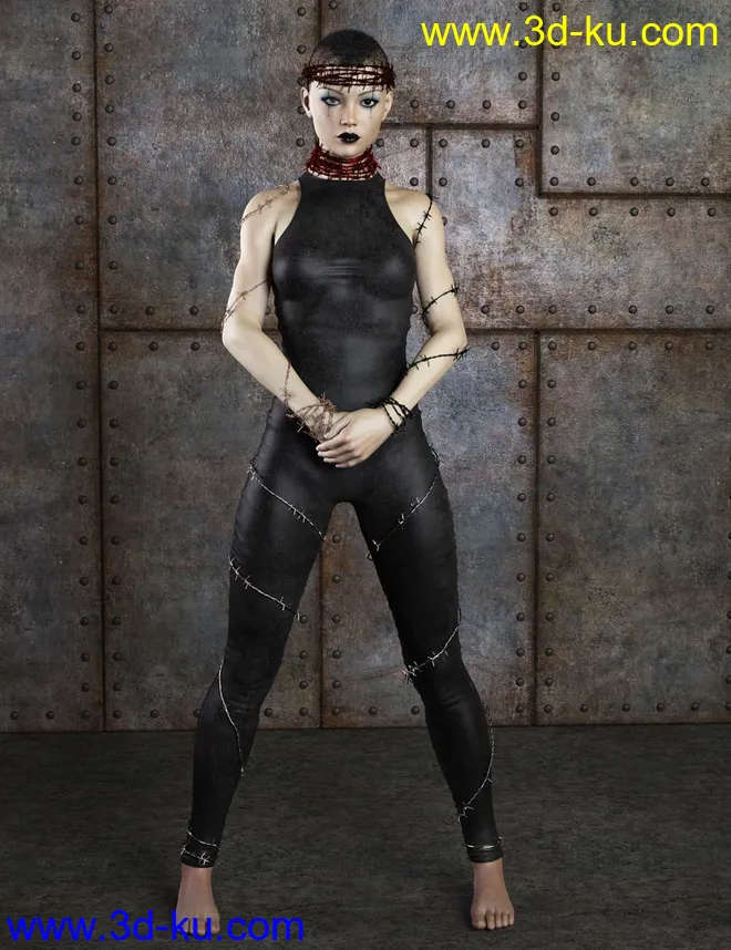 Barbed For Genesis 8 Female模型的图片8