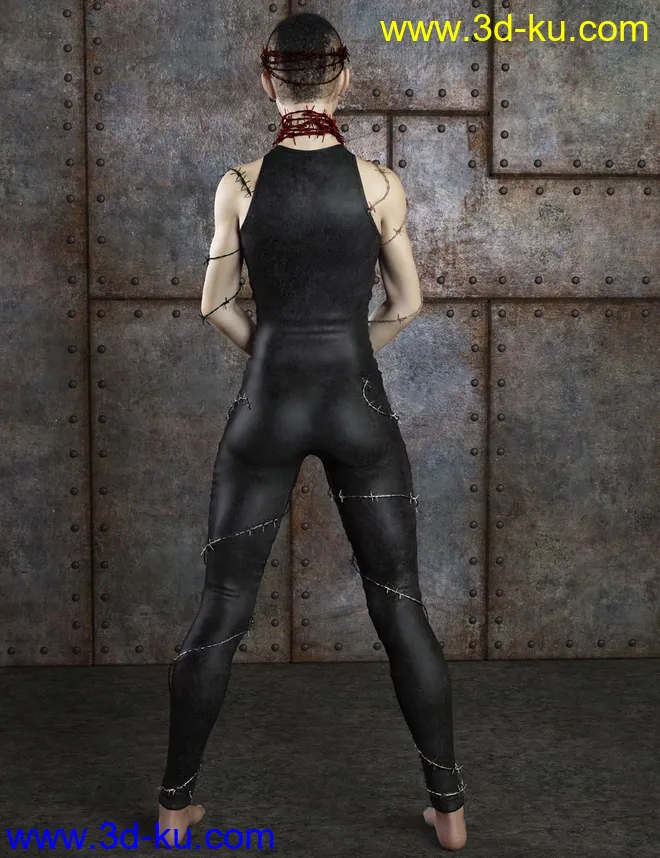 Barbed For Genesis 8 Female模型的图片9