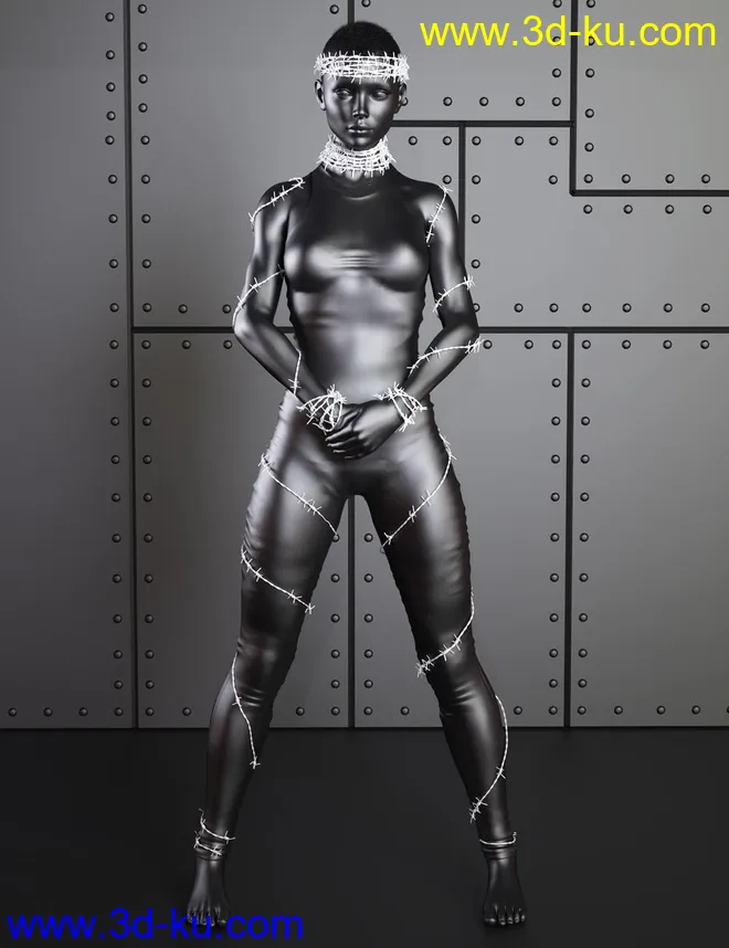 Barbed For Genesis 8 Female模型的图片10