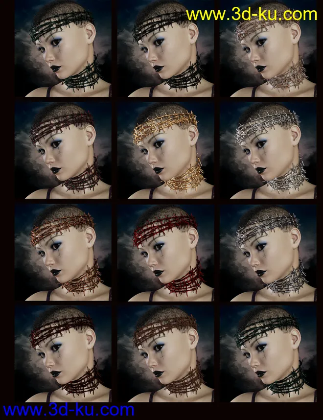 Barbed For Genesis 8 Female模型的图片12