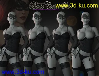 3D打印模型Basic Corset Lingerie Set for Genesis 8 Females(s)的图片