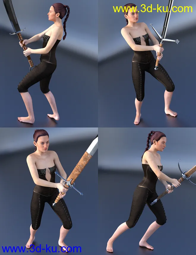 Battle Cry Poses for Zweihanders模型的图片8