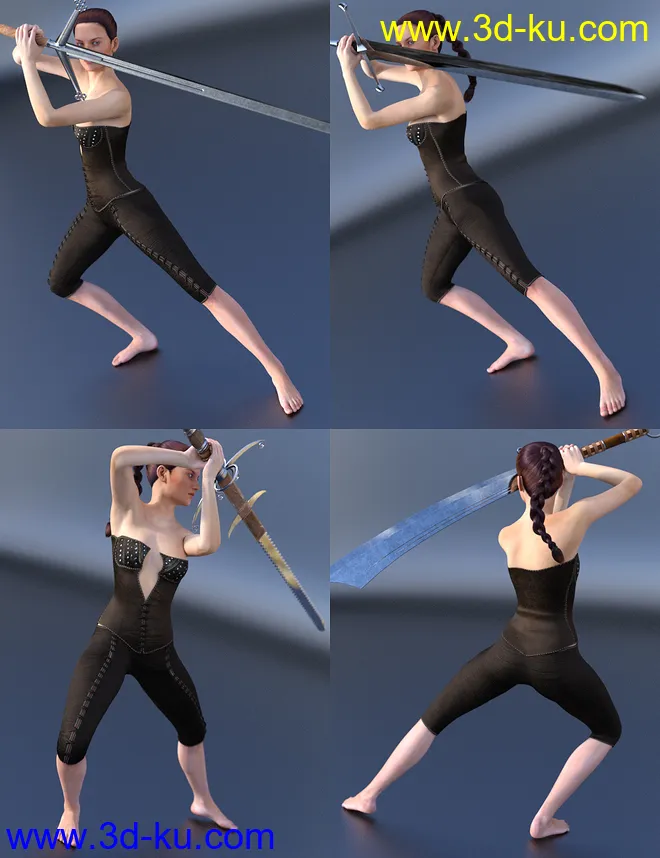 Battle Cry Poses for Zweihanders模型的图片9
