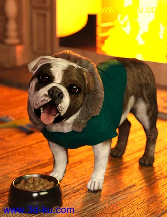 3D打印模型Baxter the English Bulldog for Dog 8的图片