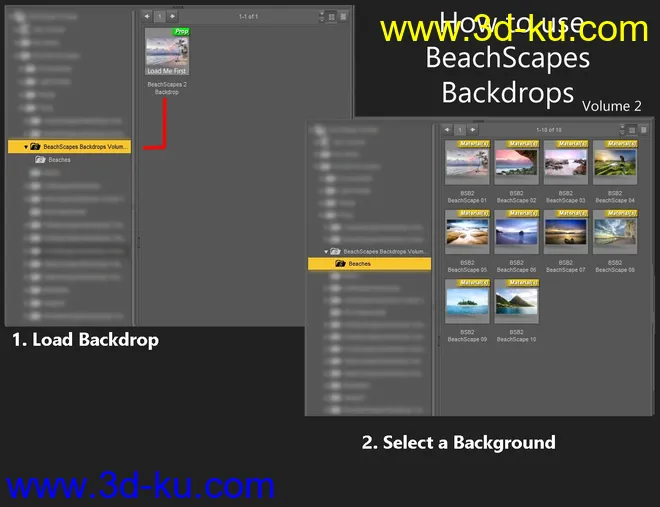 BeachScapes Backdrops Volume 2模型的图片5