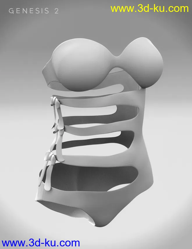Beaut Swimsuit for Genesis 2 Female(s)模型的图片5