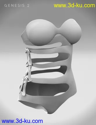 3D打印模型Beaut Swimsuit for Genesis 2 Female(s)的图片