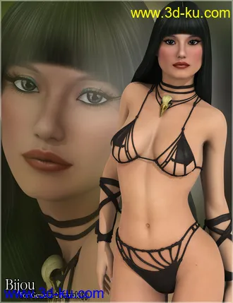 3D打印模型Bijou for Genesis 2 Female(s)的图片