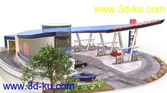 3D打印模型Bituka3d Gas Station的图片