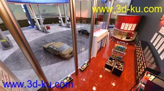 3D打印模型Bituka3d Gas Station的图片