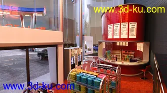 3D打印模型Bituka3d Gas Station的图片