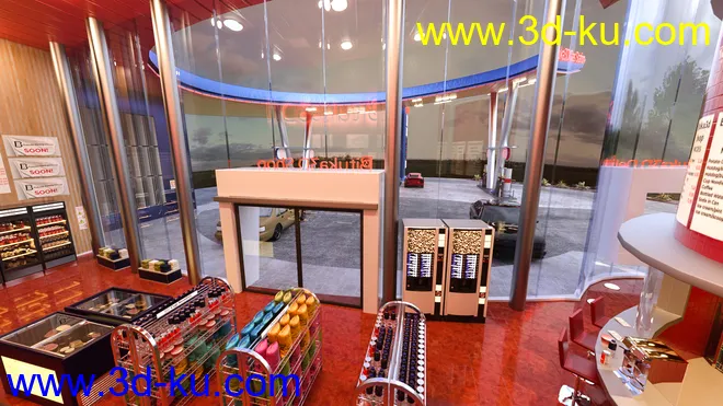 Bituka3d Gas Station模型的图片11