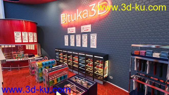 Bituka3d Gas Station模型的图片13
