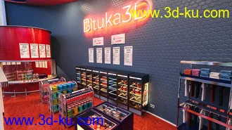 3D打印模型Bituka3d Gas Station的图片