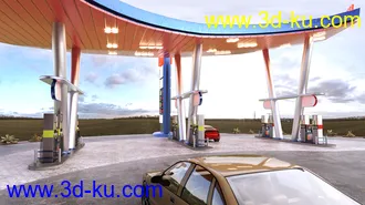 3D打印模型Bituka3d Gas Station的图片