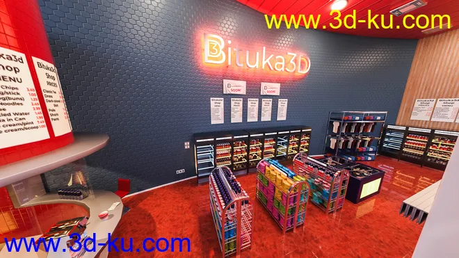 Bituka3d Gas Station模型的图片15