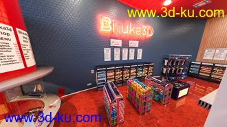 3D打印模型Bituka3d Gas Station的图片