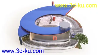 3D打印模型Bituka3d Gas Station的图片
