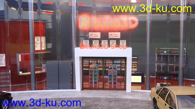 Bituka3d Gas Station模型的图片18