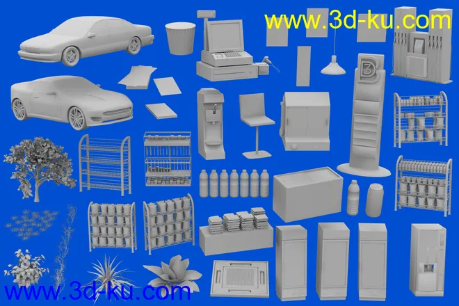 Bituka3d Gas Station模型的图片20