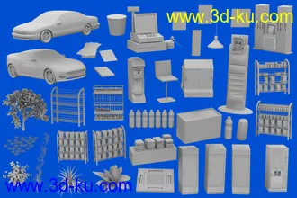3D打印模型Bituka3d Gas Station的图片