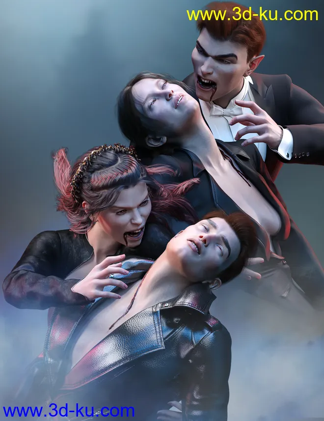 Bloody Christmas Kiss for Genesis 8模型的图片1