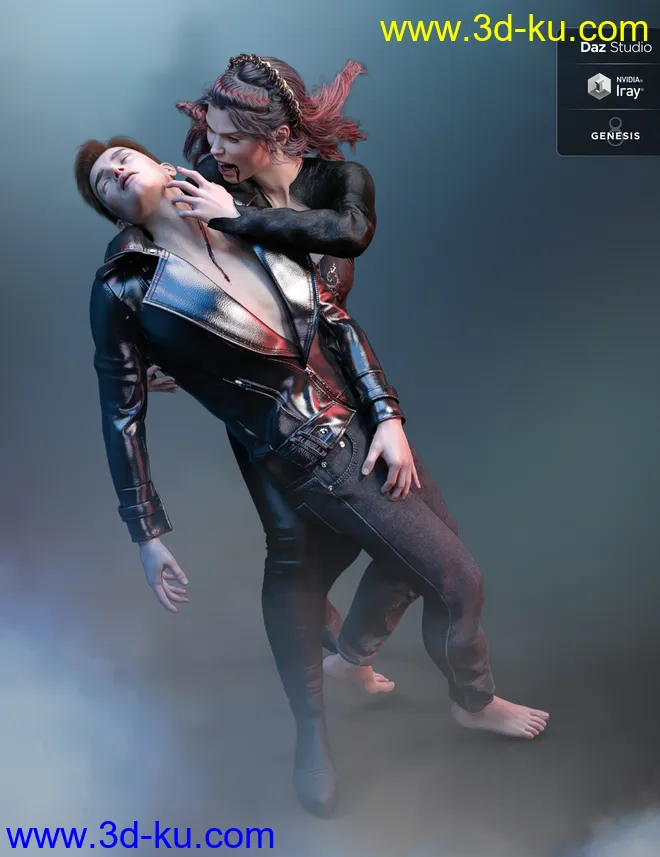 Bloody Christmas Kiss for Genesis 8模型的图片2