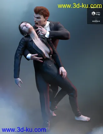 3D打印模型Bloody Christmas Kiss for Genesis 8的图片