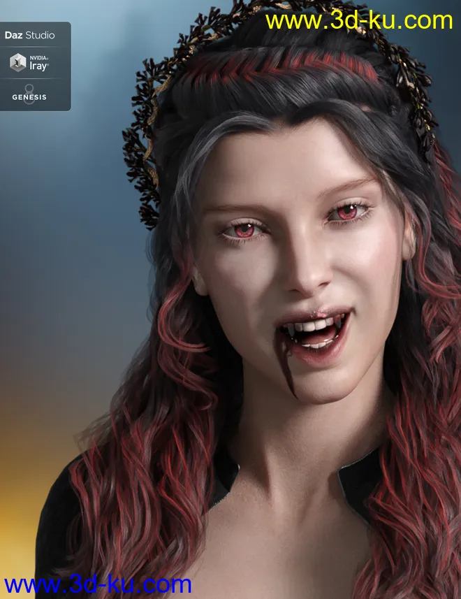 Bloody Christmas Kiss for Genesis 8模型的图片6