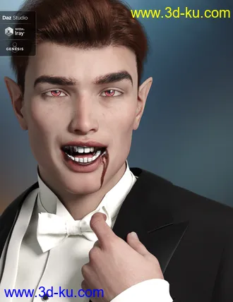 3D打印模型Bloody Christmas Kiss for Genesis 8的图片