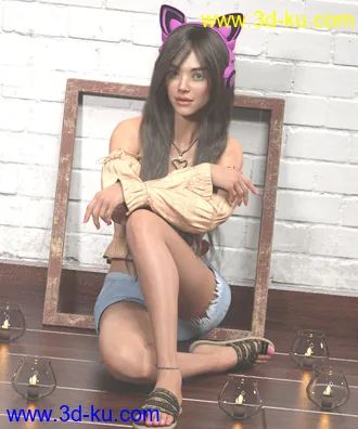 3D打印模型Blue HD for Genesis 8 Female的图片