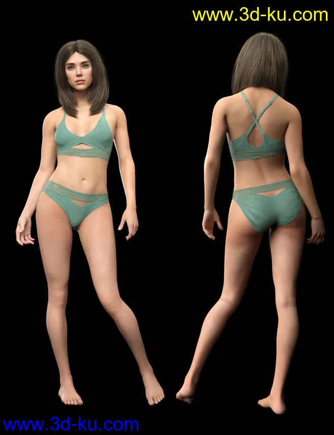 Blue HD for Genesis 8 Female模型的图片5