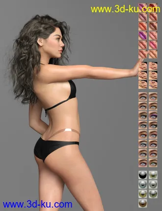 3D打印模型Blue HD for Genesis 8 Female的图片