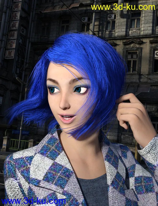 Bob Hair - Rachel for Genesis 2 Female(s)模型的图片6