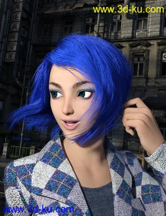 3D打印模型Bob Hair - Rachel for Genesis 2 Female(s)的图片