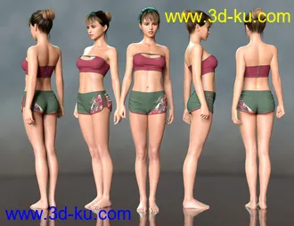 3D打印模型Bodhi HD for Genesis 8 Female的图片