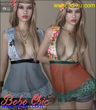 3D打印模型Boho Chic Flowy Sheer Top的图片