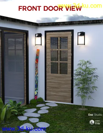 3D打印模型Boho Cottage - Base and Fireplace的图片