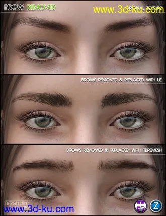 3D打印模型Brow Remover for Daz Studio (G8 Update)的图片
