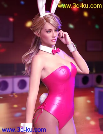 3D打印模型Bunny's Nightmare Outfit and Poses for Genesis 8 Females的图片