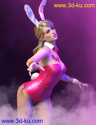 3D打印模型Bunny's Nightmare Outfit and Poses for Genesis 8 Females的图片