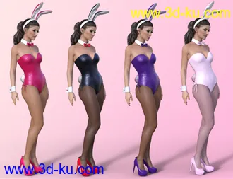 3D打印模型Bunny's Nightmare Outfit and Poses for Genesis 8 Females的图片