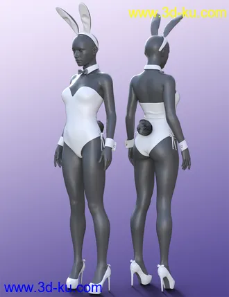3D打印模型Bunny's Nightmare Outfit and Poses for Genesis 8 Females的图片